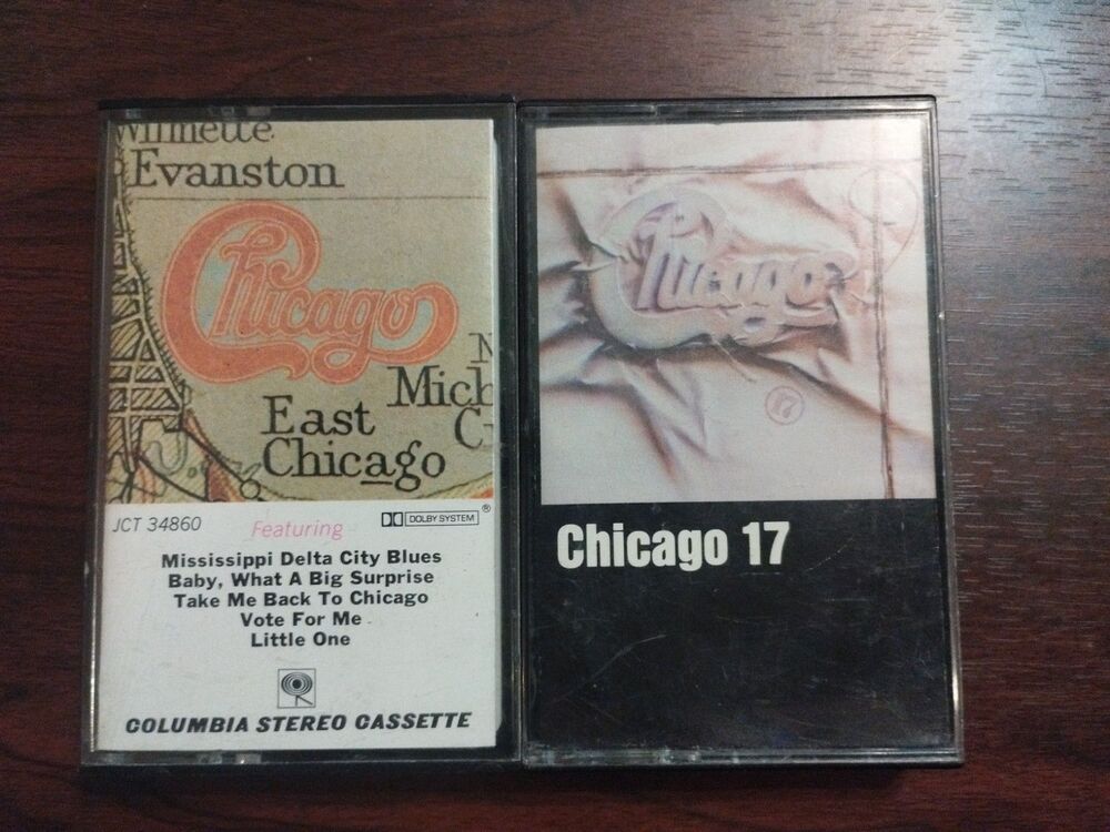 Chicago Cassettes Lot of 2 XI & 17 - Tested And Work